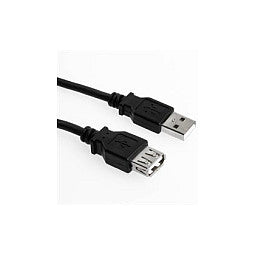Kabel USB 2.0 Verlängerung 1.0m schwarz