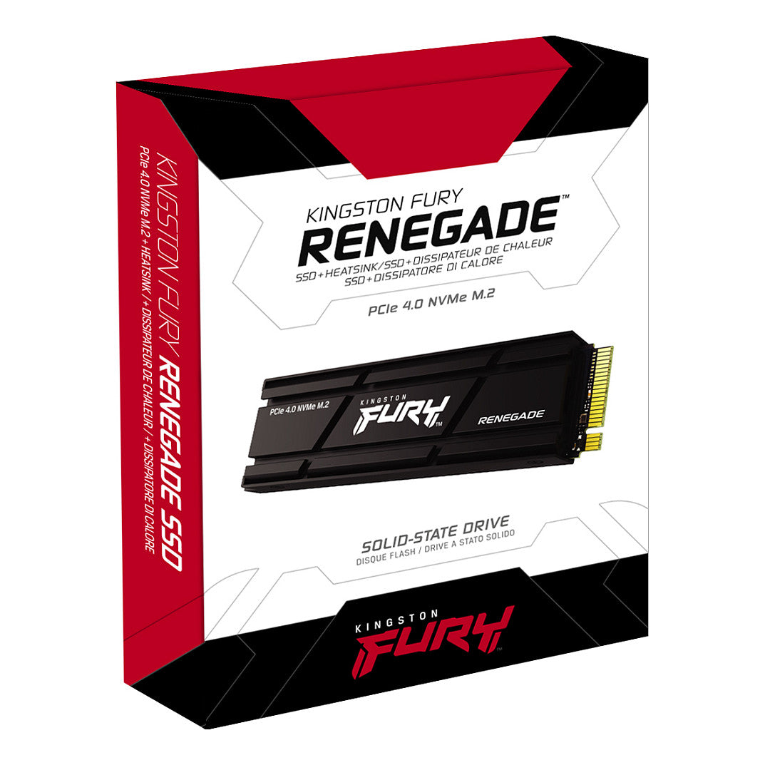 M.2 KINGSTON 1TB Renegade PCIe 4.0 NVMe SSD w/ Heatsink