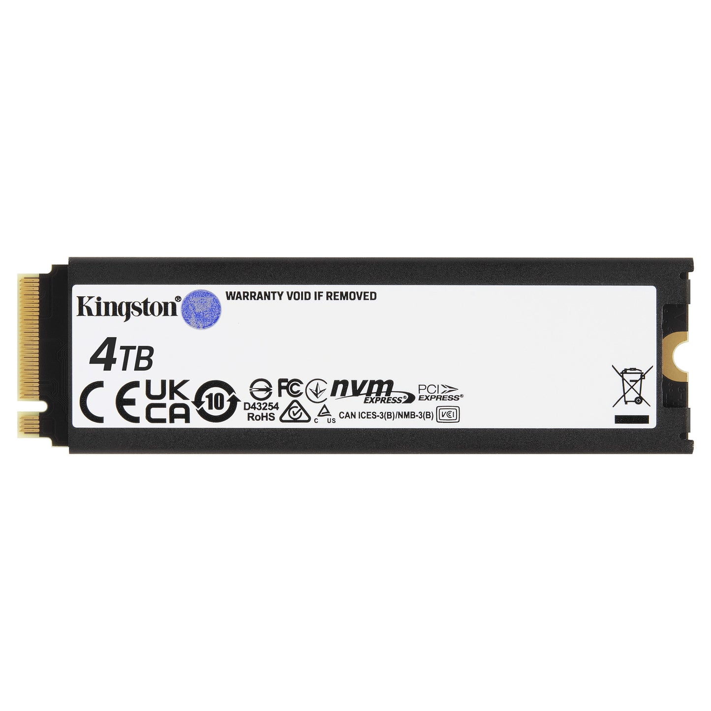 M.2 KINGSTON 4TB Renegade PCIe 4.0 NVMe SSD w/ Heatsink