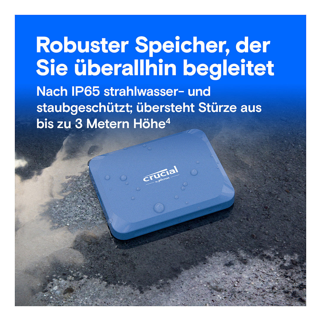 Crucial X10 2TB Portable SSD USB 3.2 Type-C