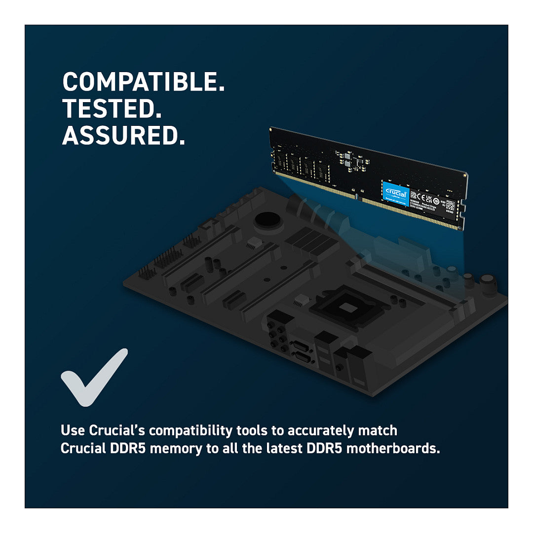 16GB PC 5600 Crucial CT16G56C46U5T Tray