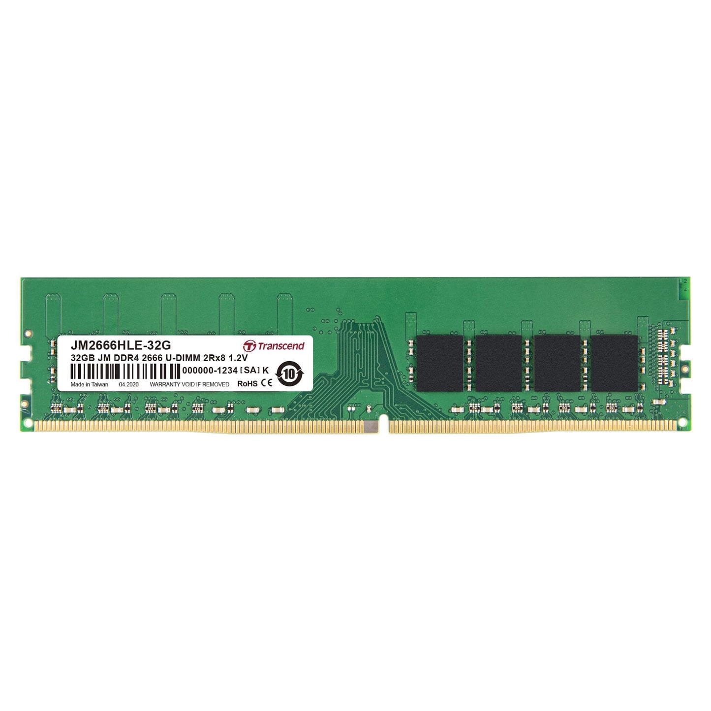 32GB PC 2666 CL19 Transcend JetRam. JM2666HLE-32G