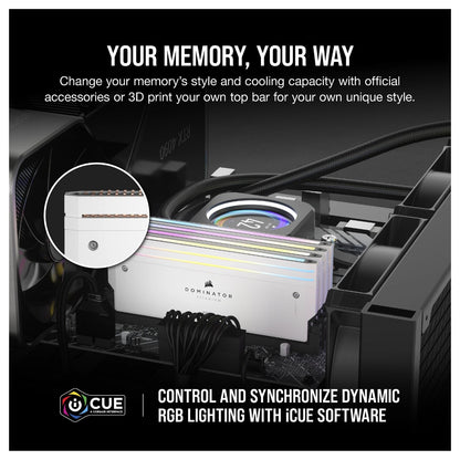 64GB PC 6400 CL32 CORSAIR KIT (2x32GB) DOMIN. T RGB Wh retail
