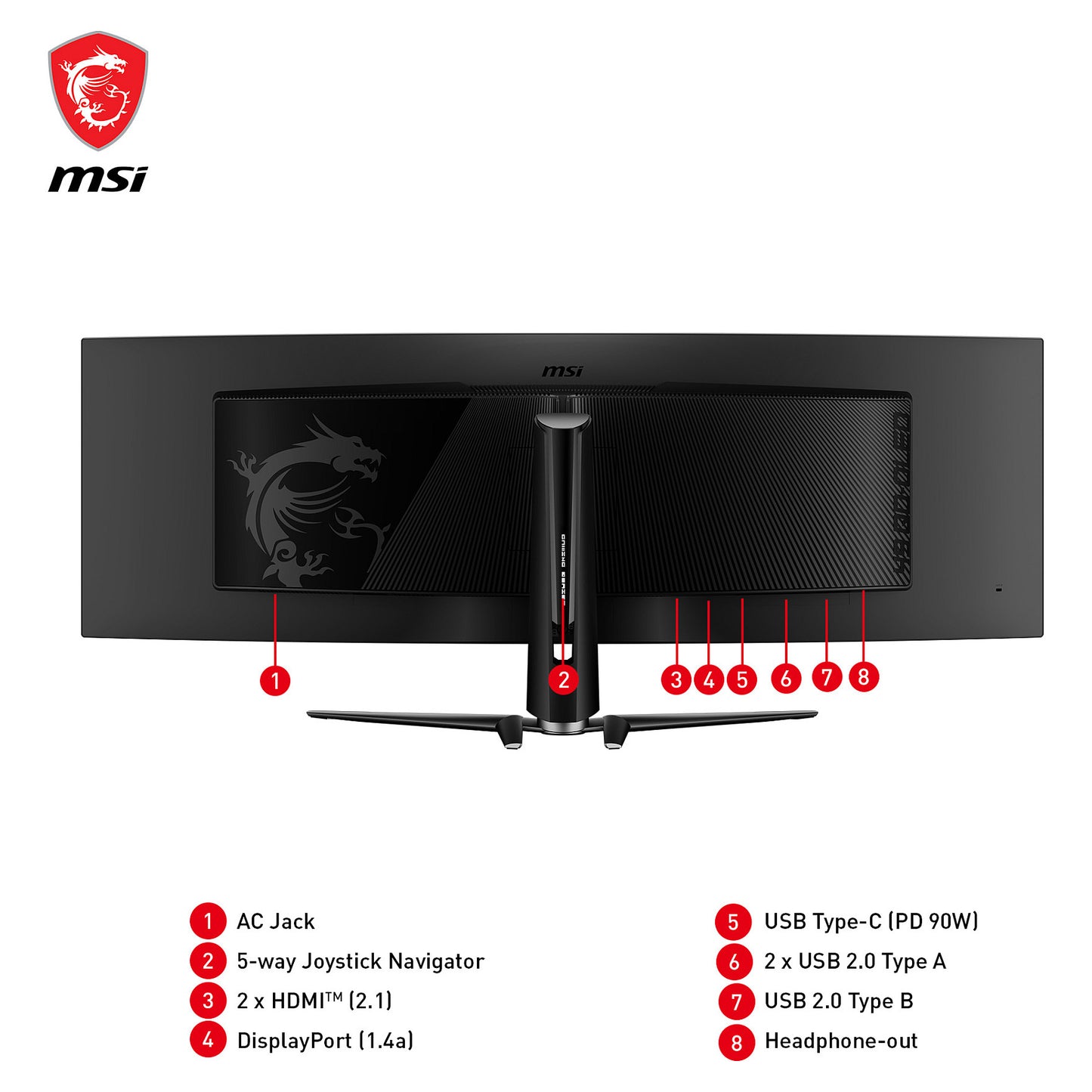 MPG 491CQPDE QD-OLED Curved Gaming Monitor 124.46cm (49"")
