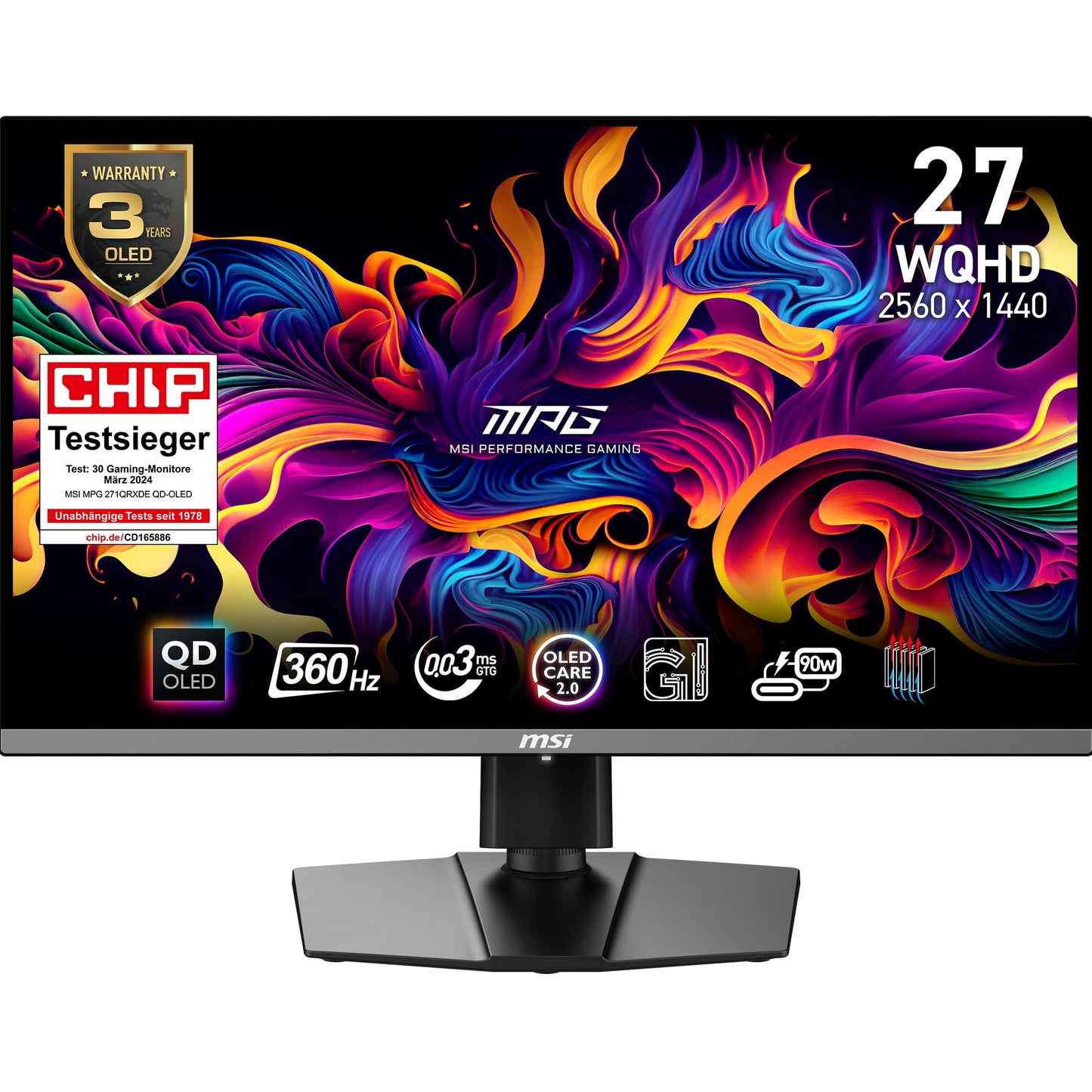 MPG 271QRXDE QD-OLED Gaming Monitor 67.31cm (26.5"")