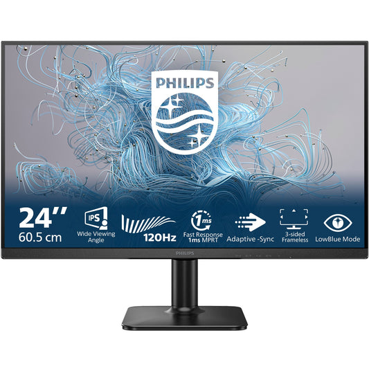 60,5cm/23,8" (1920x1080) Philips 24E2N1110/00 16:9 FHD IPS 4ms 120Hz VGA HDMI VESA Black