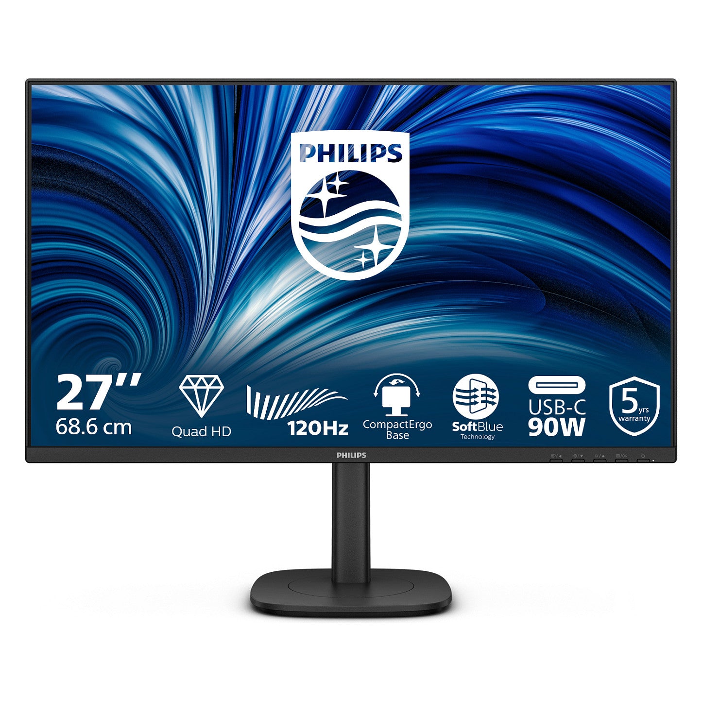 Philips 68.5cm (27.0") 27B2U3601 16:09 HDMI+DP+USB-C IPS Li.