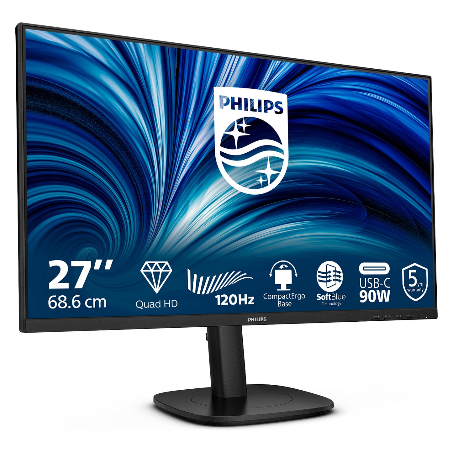 Philips 68.5cm (27.0") 27B2U3601 16:09 HDMI+DP+USB-C IPS Li.