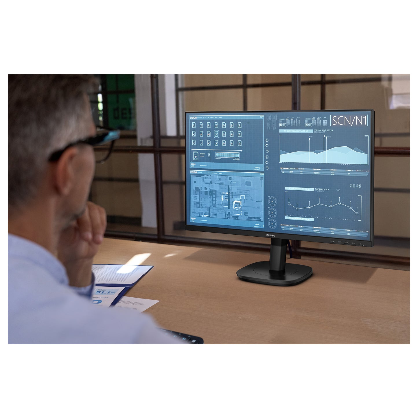 Philips 68.5cm (27.0") 27B2U3601 16:09 HDMI+DP+USB-C IPS Li.