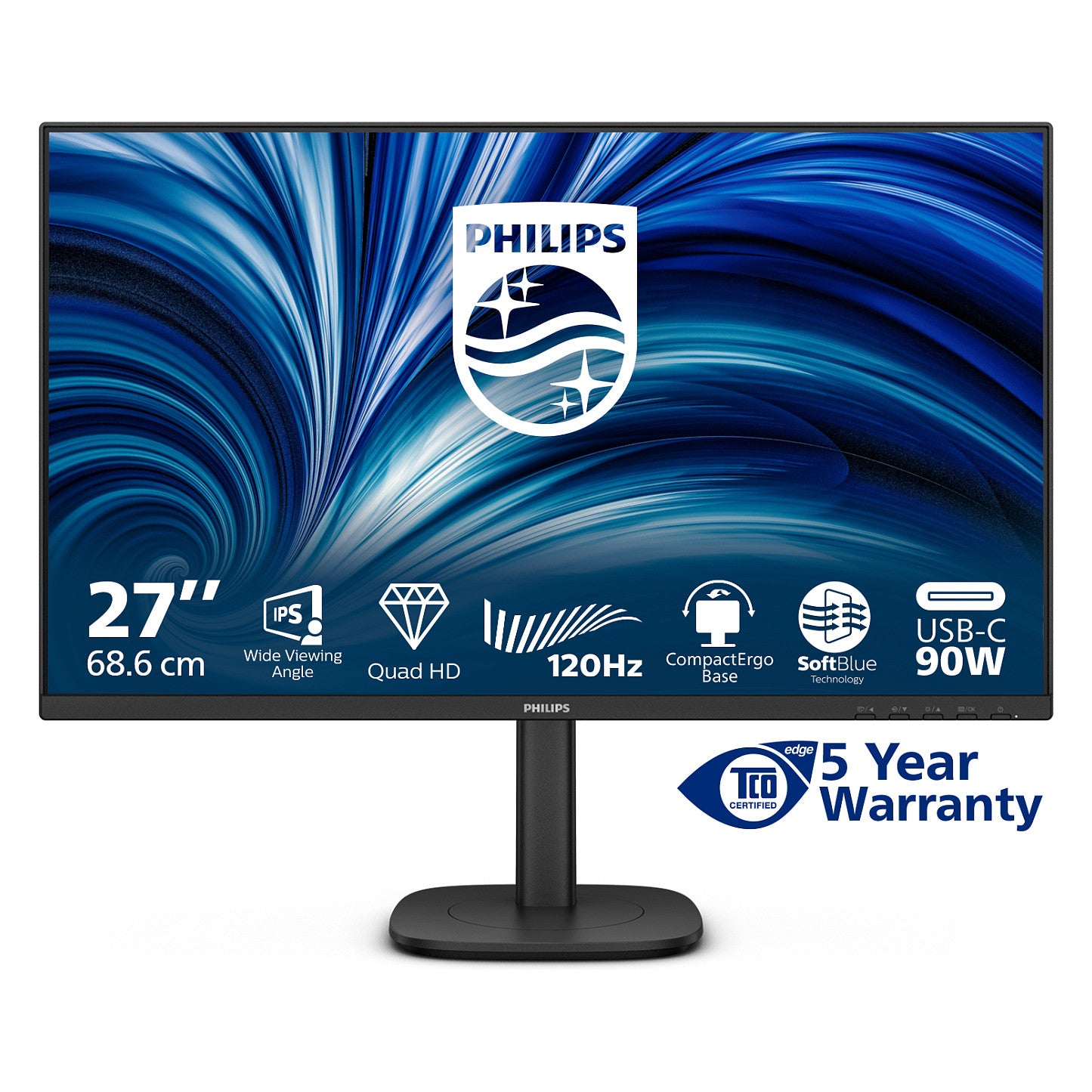 Philips 68.5cm (27.0") 27B2U3601 16:09 HDMI+DP+USB-C IPS Li.