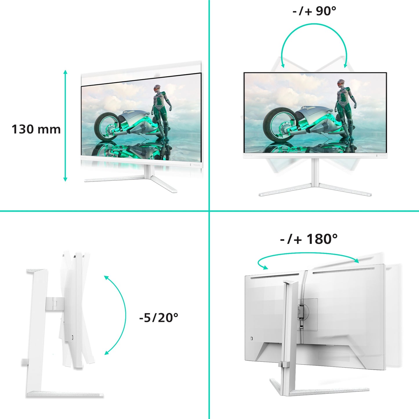Philips 27M2N3501PA Quad HD Display 68.5 cm (27"") Weiß