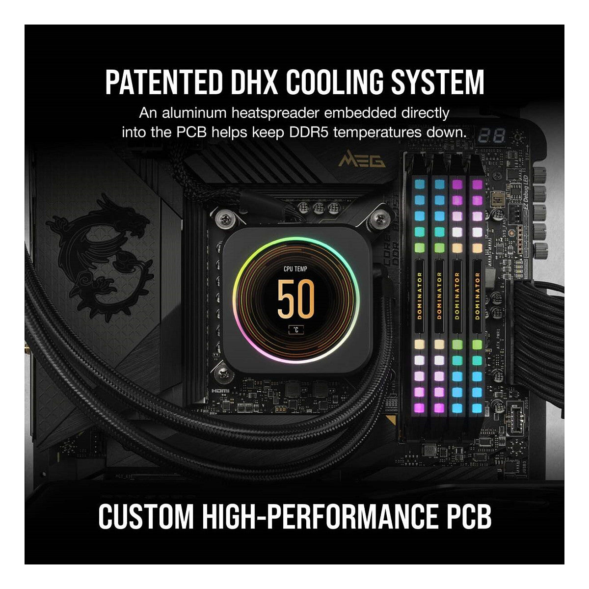 32GB PC 6400 CL32 CORSAIR KIT (2x16GB) DOMINATOR P RGB retail