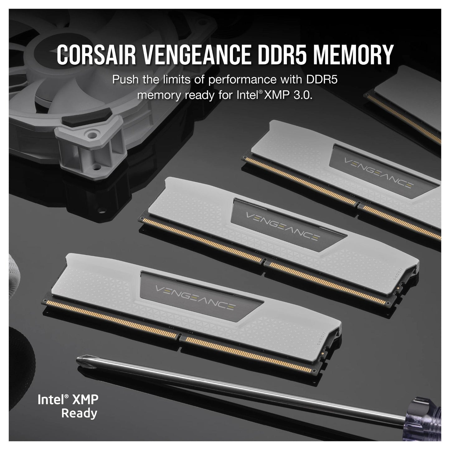 64GB PC 6000 CL30 CORSAIR KIT (2x32GB) VENGEANCE white retail