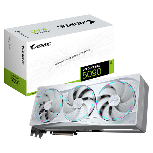 RTX 5090 32GB Gigabyte AORUS Stealth ICE GDDR7 3 Fan