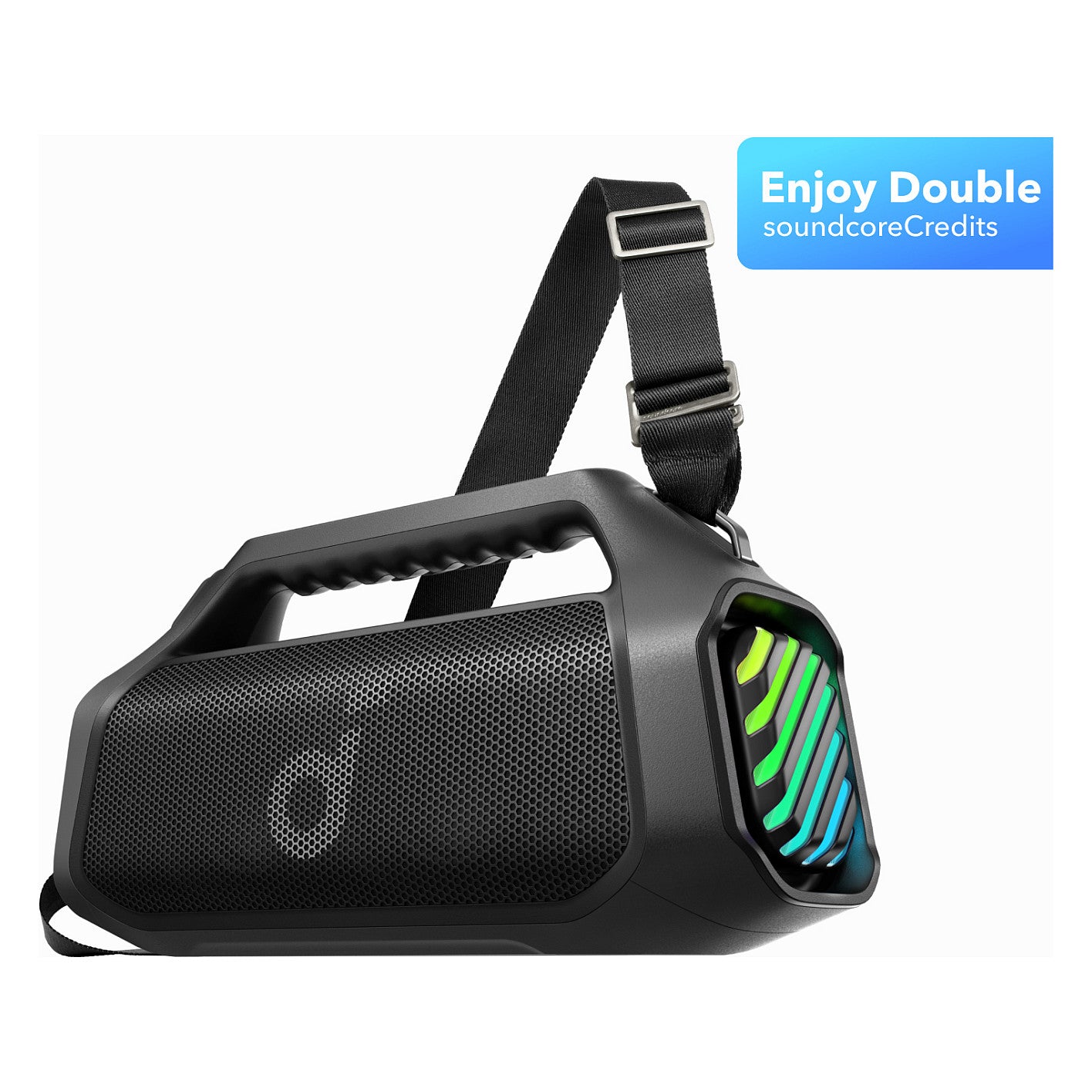 Soundcore Boom 2 Pro tragbarer Bluetooth Lautsprecher, Schwarz, Kabellos, 140W, A3134A11