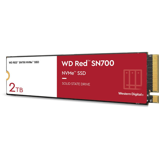 2,5" WD Red SN700 NVMe 2TB M.2 2280 PCIe Gen3 8Gb/s internal drive for NAS devices