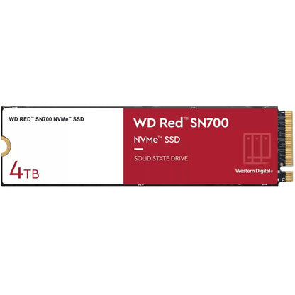 M.2 WD Red SN700 NVMe 4TB M.2 2280 PCIe Gen3 8Gb/s internal drive for NAS devices