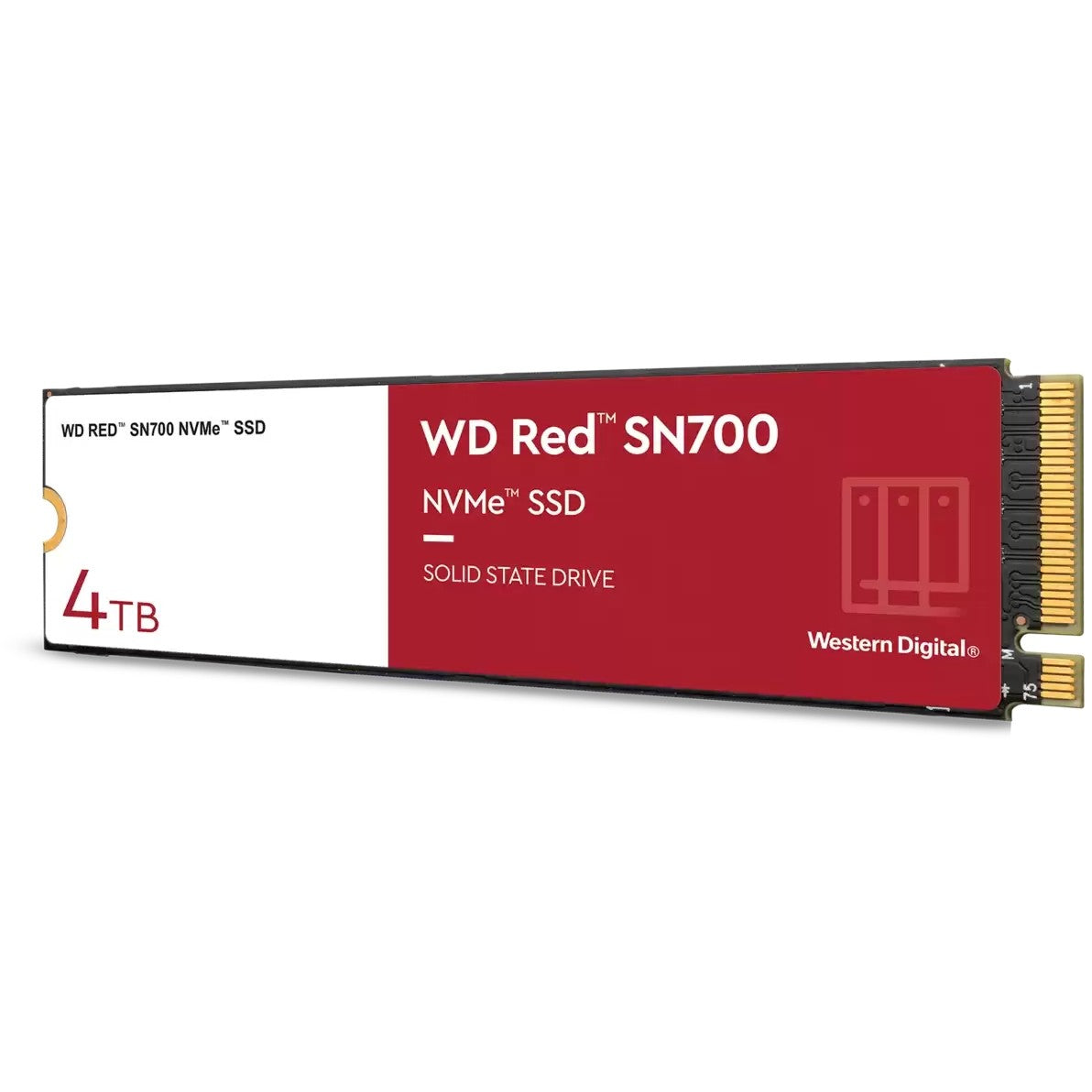 M.2 WD Red SN700 NVMe 4TB M.2 2280 PCIe Gen3 8Gb/s internal drive for NAS devices