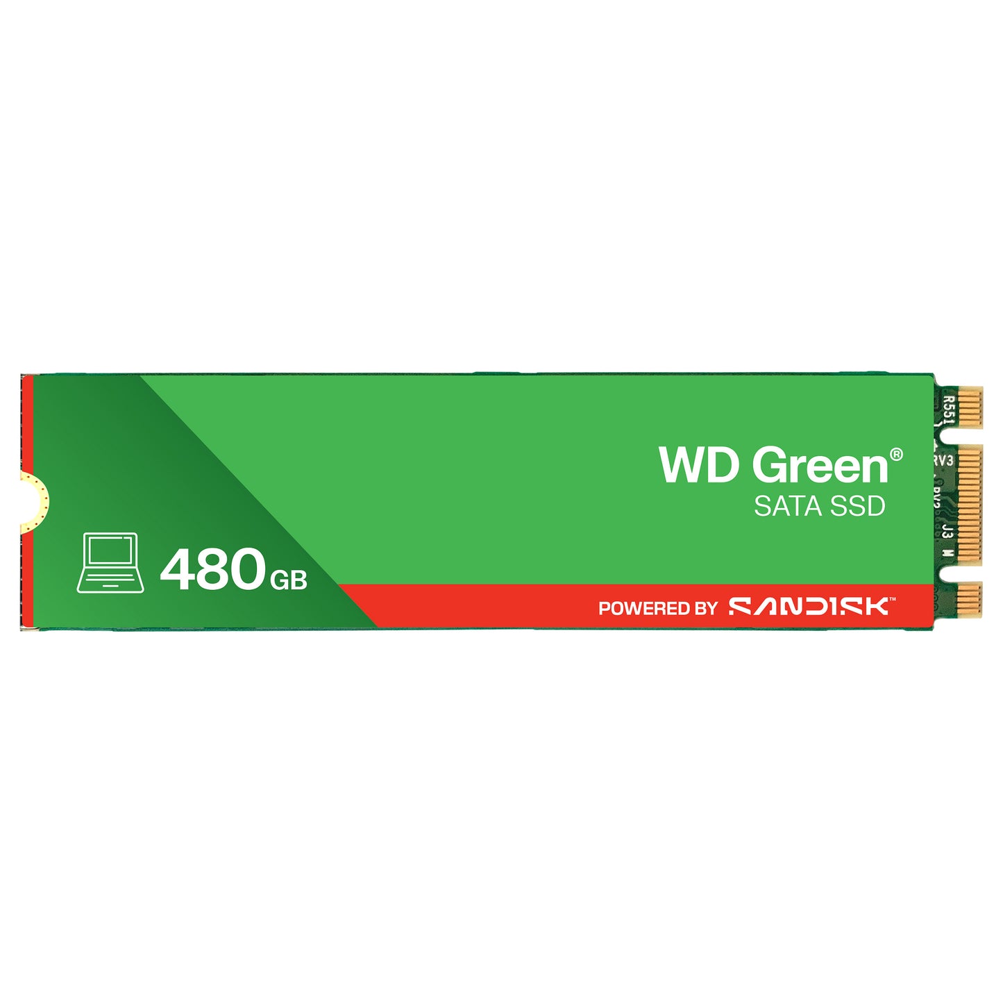 M.2 WD Green NVMe 480GB Internal Solid State Drive 6Gb/s - WDS200T5B0E-00CPE0