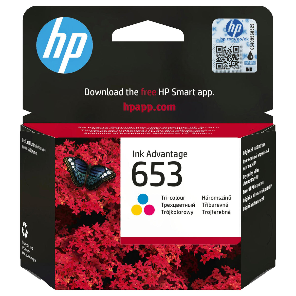 HP 653 Dreifarbig Tintenpatrone 5ml