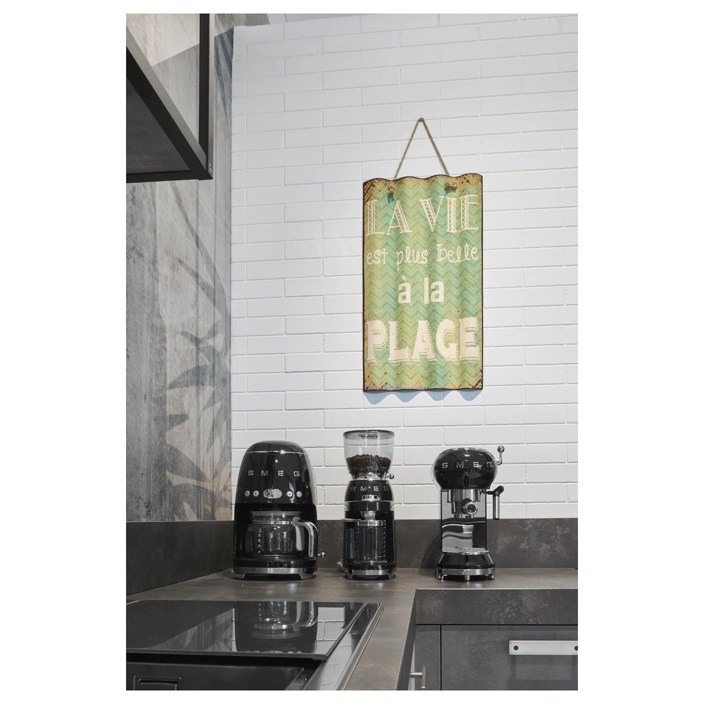 SMEG Filter-Kaffeemaschine 50s Style DCF02BLEU, schwarz