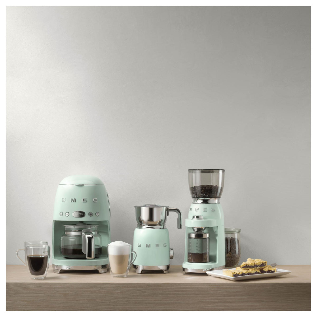 SMEG Filter-Kaffeemaschine 50s Style DCF02PGEU, pastellgrün