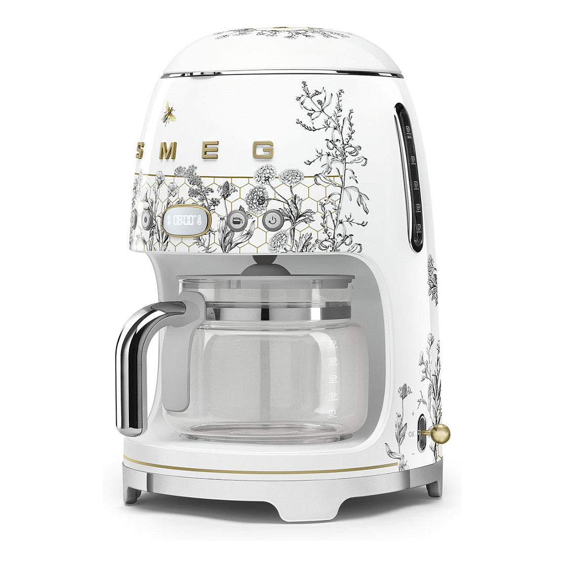 SMEG Filter-Kaffeemaschine 50s Style DCF02WHEU, weiß