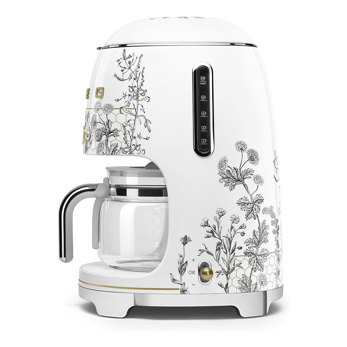 SMEG Filter-Kaffeemaschine 50s Style DCF02WHEU, weiß