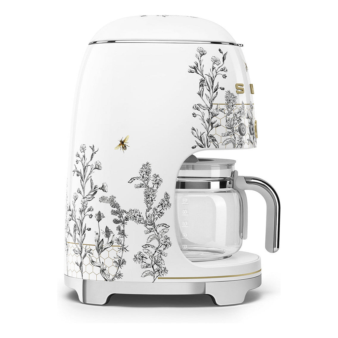 SMEG Filter-Kaffeemaschine 50s Style DCF02WHEU, weiß