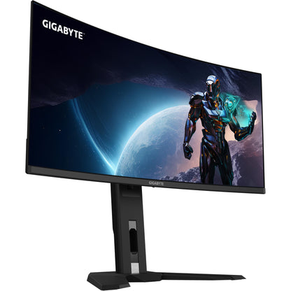 GIGABYTE MO34WQC2 86,36cm 34Zoll OLED gaming monitor 3440x1440 WQHD 250 cd/m2 240Hz 2xHDMI 2.1 1xDP 1.4 1xUSB C