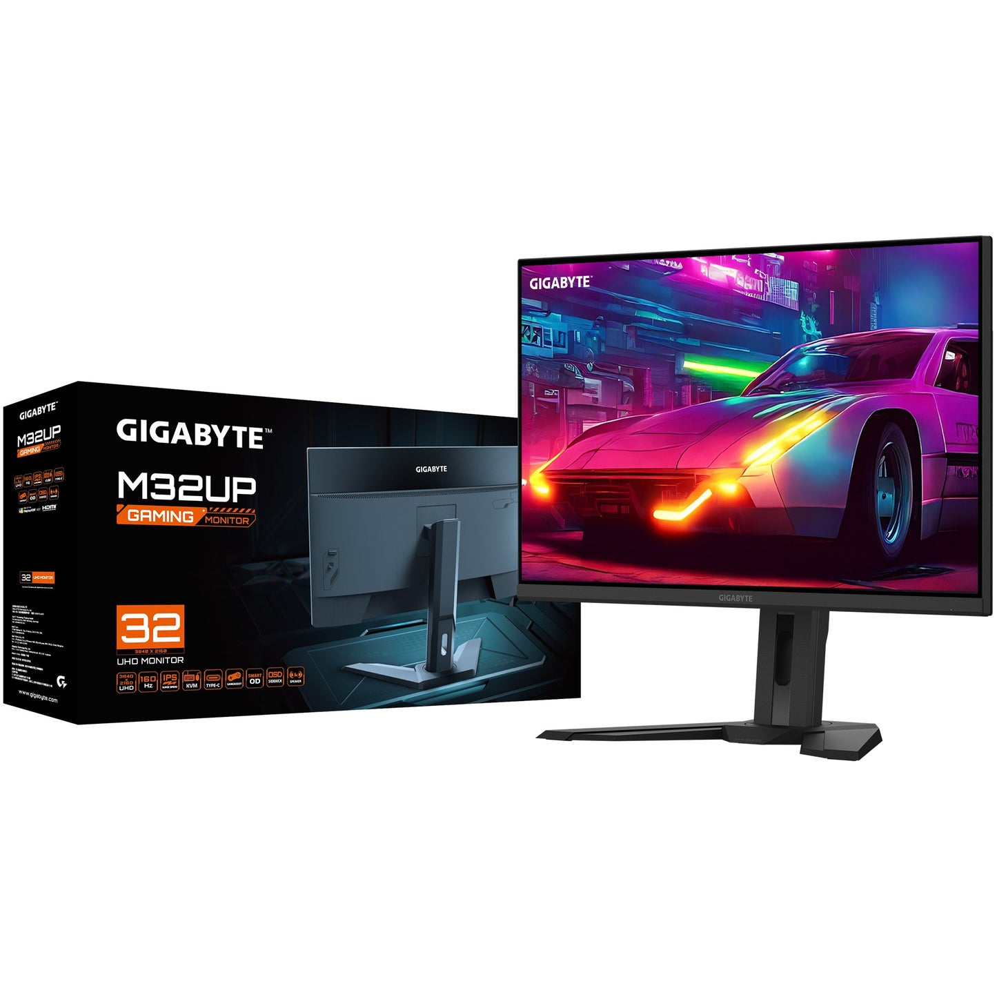 GIGABYTE M32UP 80,01cm 31,5Zoll SS IPS Monitor 3840x2160 1?60Hz 350cd/m2 HDMI 2.1 x2 Display port 1.4 x1
