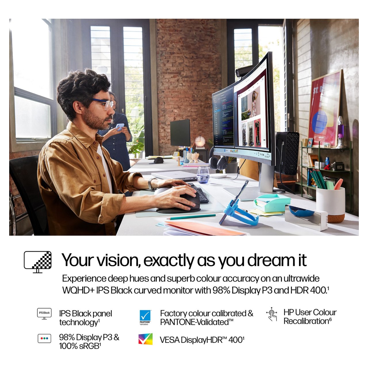 HP Serie 7 Pro 738pu WQHD+ Monitor 95,29 cm (37,52 Zoll)