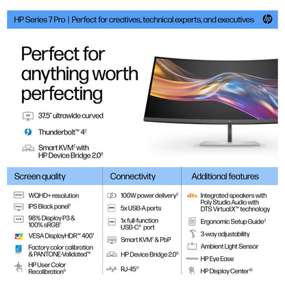 HP Serie 7 Pro 738pu WQHD+ Monitor 95,29 cm (37,52 Zoll)