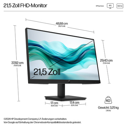HP Series 3 Pro 322pf 54,61cm 21,5Zoll FHD 250nits HDMI DP VGA (EU)