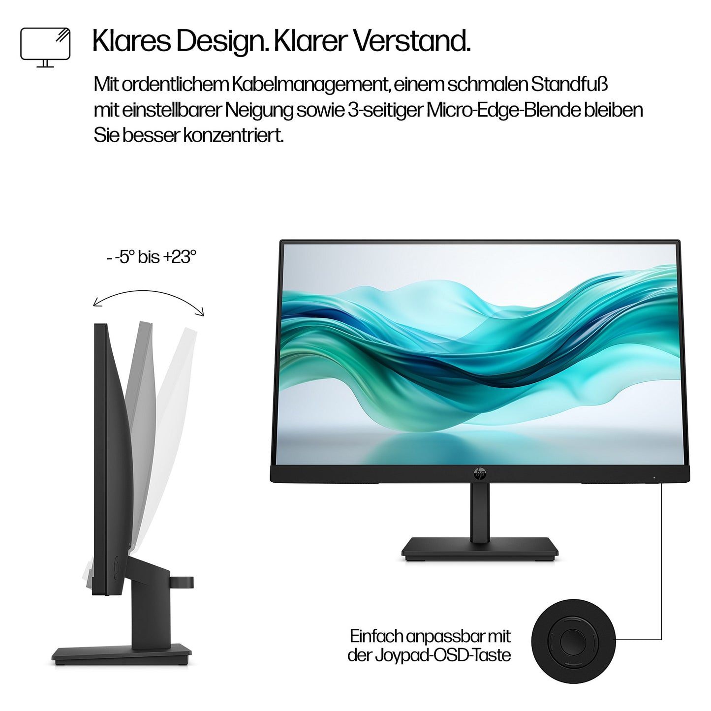 HP Series 3 Pro 322pf 54,61cm 21,5Zoll FHD 250nits HDMI DP VGA (EU)