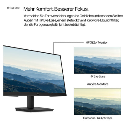 HP Series 3 Pro 322pf 54,61cm 21,5Zoll FHD 250nits HDMI DP VGA (EU)