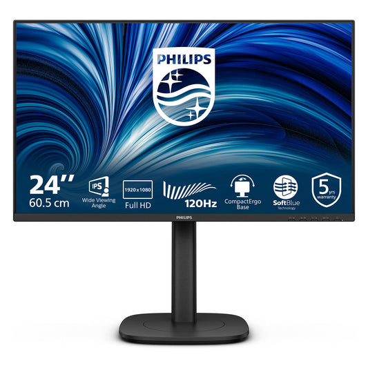 PHILIPS 60,45cm 23,8Zoll 1920x1080 120Hz IPS Flat H/A 150 MM TUV EyeSafe certified USB HUB SPEAKERS DP HDMI 300cd/m2 TCO 10
