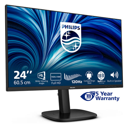 PHILIPS 60,45cm 23,8Zoll 1920x1080 120Hz IPS Flat H/A 150 MM TUV EyeSafe certified USB HUB SPEAKERS DP HDMI 300cd/m2 TCO 10