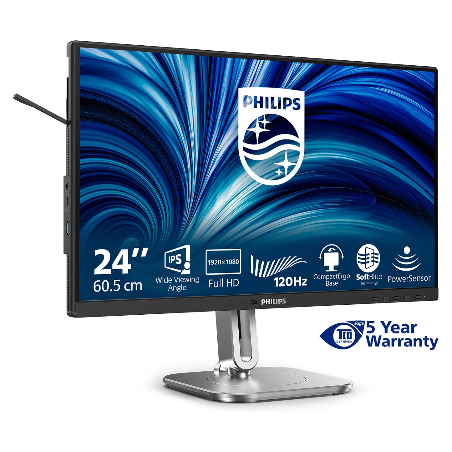 PHILIPS 24B2N4200/00 60,45cm 23,8Zoll 1920x1080 VGA HDMI DP USB