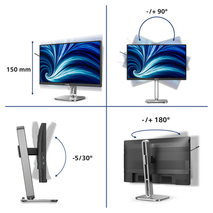 PHILIPS 24B2N4200/00 60,45cm 23,8Zoll 1920x1080 VGA HDMI DP USB