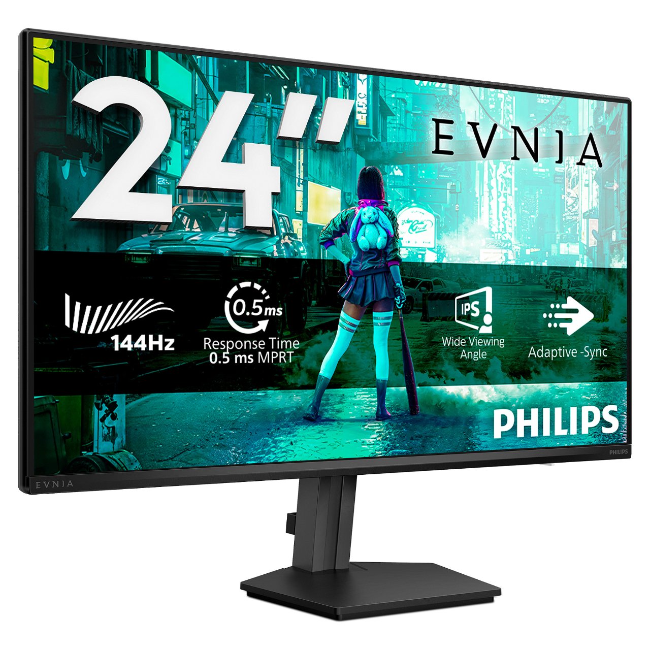 60,5cm/23,8" (1920x1080) Philips 24M2N3200NF 16:9 IPS 0,5ms 144Hz HDMI DisplayPort G-SYNC VESA Black