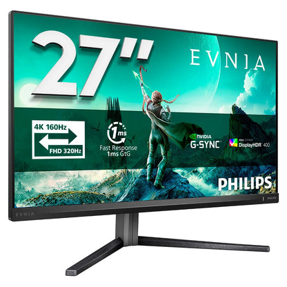68,5cm/27" (3840x2160) Philips Evnia 27M2N3800A/00 16:9 FastIPS 1ms 160Hz HDMI2.1 DisplayPort1.4 Speaker AdaptiveSync HDR400 Black