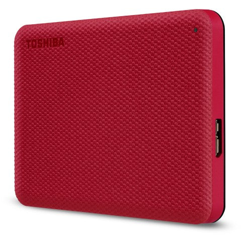 Toshiba Storage Canvio Advance 1 TB, Externe Festplatte (rot, Micro-USB-B 3.2 Gen 1 (5 Gbit/s))