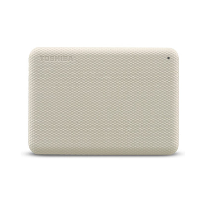 Toshiba Storage Canvio Advance 2 TB, Externe Festplatte (beige, Micro-USB-B 3.2 Gen 1 (5 Gbit/s))