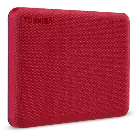 Toshiba Storage Canvio Advance 4 TB, Externe Festplatte (rot, Micro-USB-B 3.2 Gen 1 (5 Gbit/s))