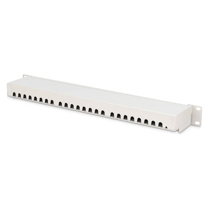 DIGITUS Patchpanel 1HE 24-Port Cat6a geschirmt lichtgrau