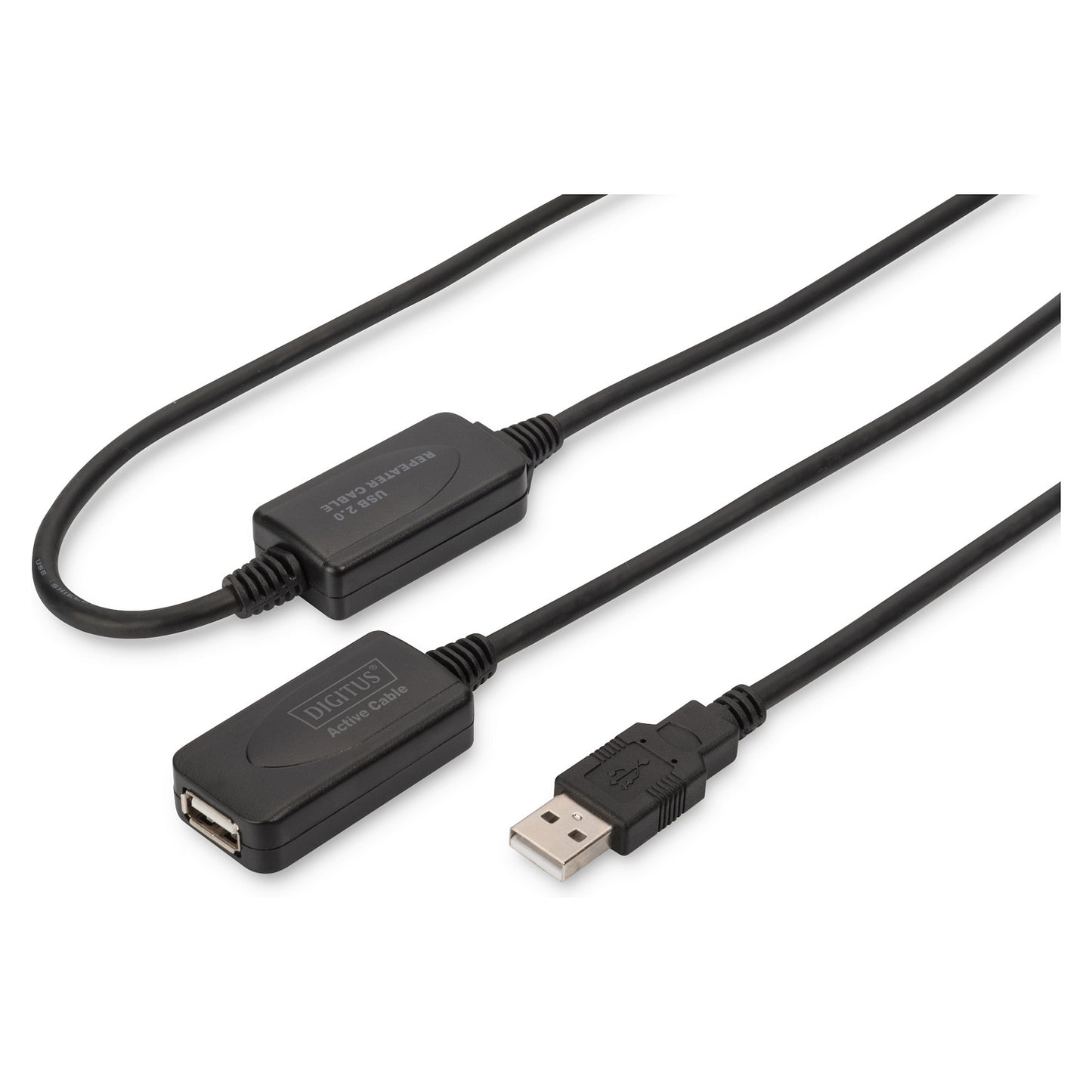 DIGITUS Repeaterkabel USB 2.0 Typ A male > female 20.00m
