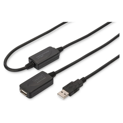 DIGITUS Repeaterkabel USB 2.0 Typ A male > female 20.00m