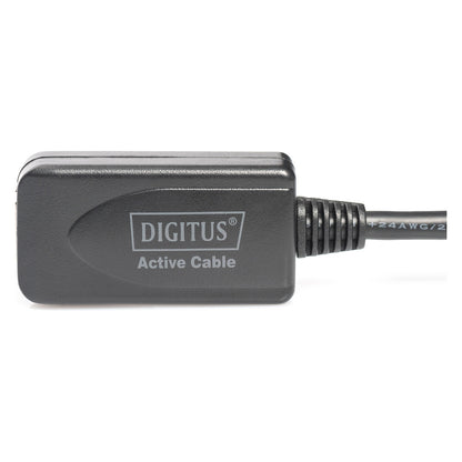DIGITUS USB 2.0 Verlängerungskabel Typ A -A St/Bu 5.0m, sw