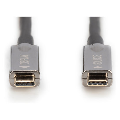 DIGITUS USB 3.1 Kabel Typ C -C St/St AOC Hybrid 4K 60Hz 20m